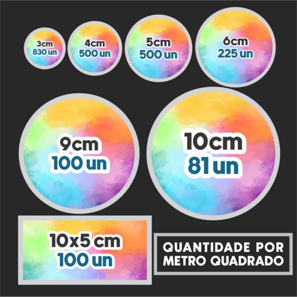 Impressão adesivo recortado preço por metro quadrado